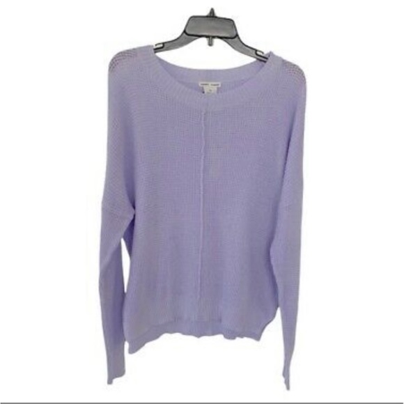Sweet Romeo Seed Stitch Lilac Pullover Sweater Size XS - Picture 2 of 5